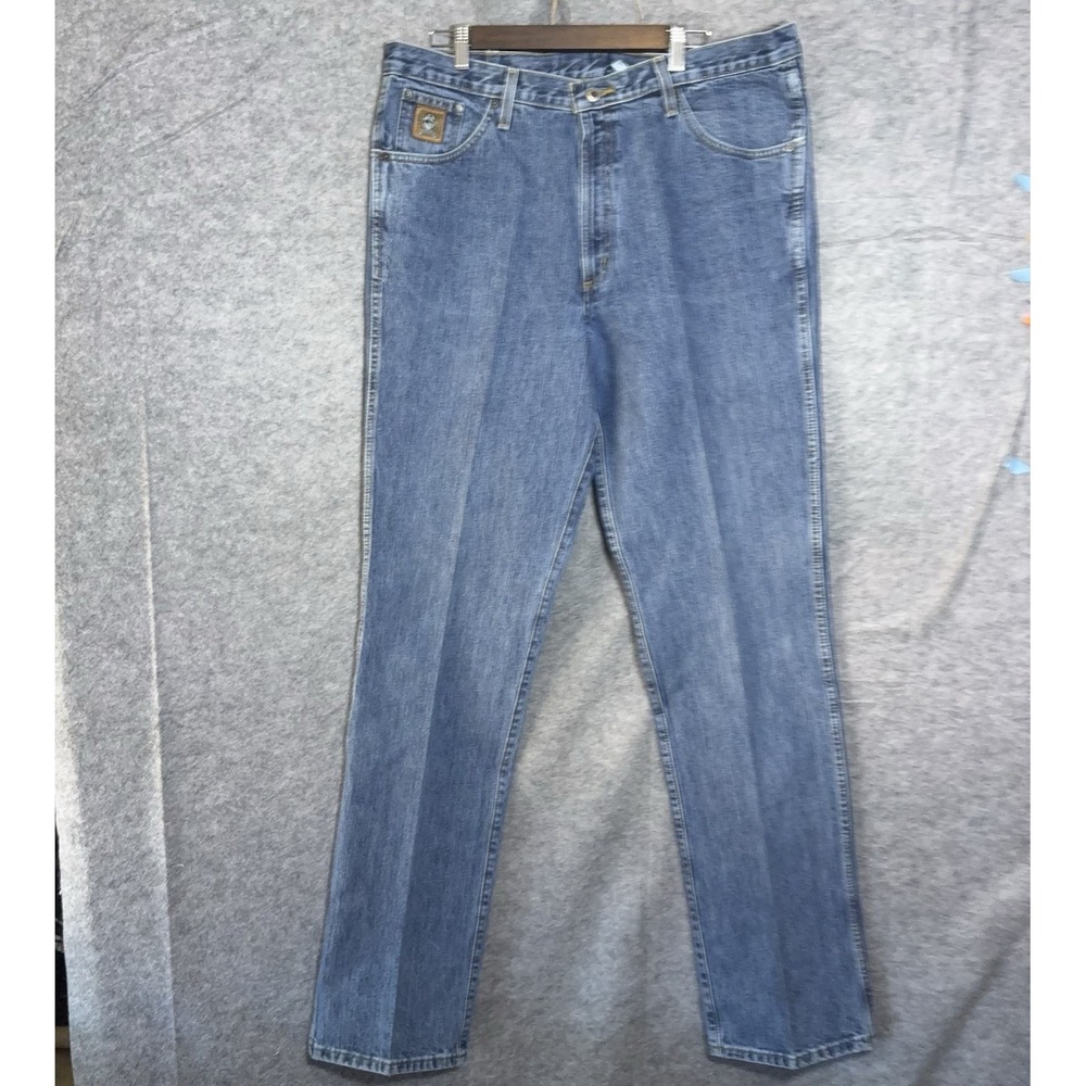 CINCH Bronze Label Rigid Jeans Mens 38x38 Blue Slim Fit Rigid Cowboy Workwear